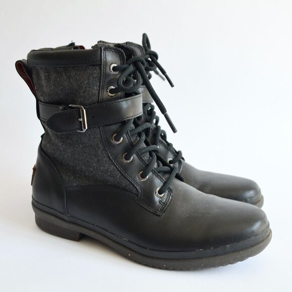 Ugg Women's Kesey Black Boots Waterproof - Picture 1 of 8